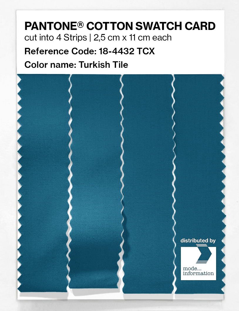 Artikelbild 3 des Artikels “PANTONE® COTTON SWATCH CARD 18-4432 TCX Turkish Tile “