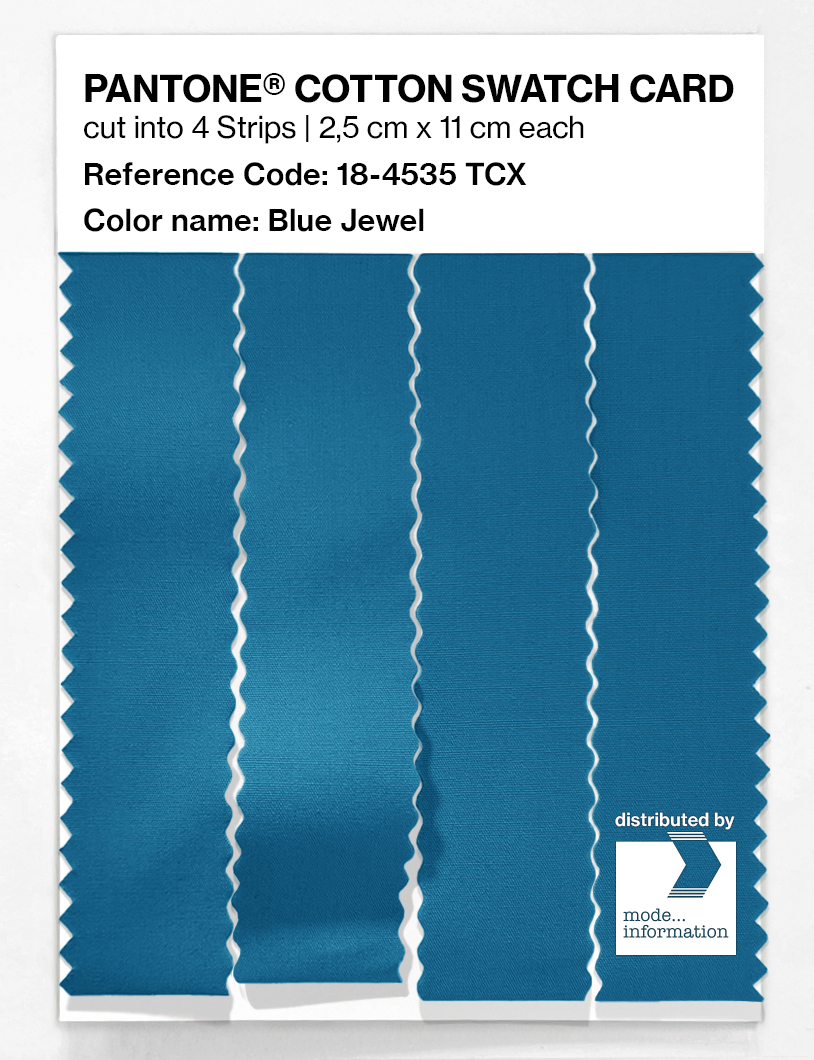 Artikelbild 3 des Artikels “PANTONE® COTTON SWATCH CARD 18-4535 TCX Blue Jewel “