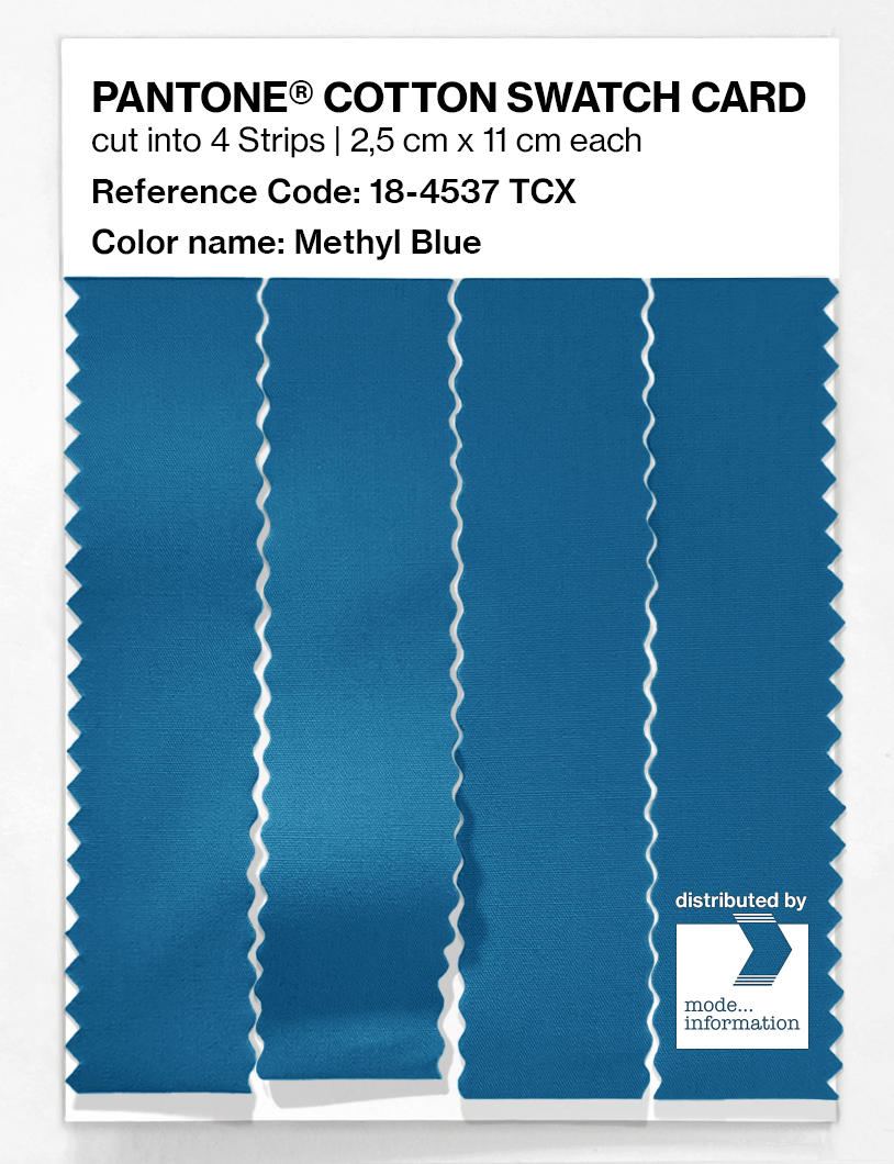Artikelbild 3 des Artikels “PANTONE® COTTON SWATCH CARD 18-4537 TCX Methyl Blue “