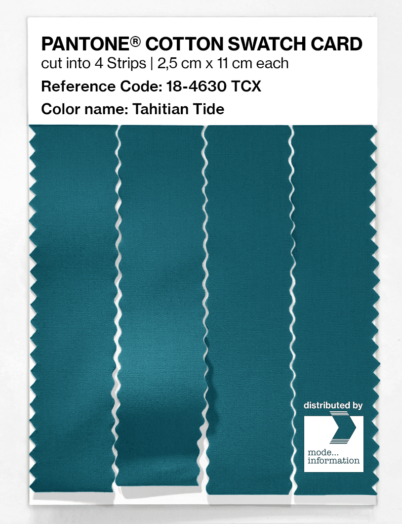 Artikelbild 3 des Artikels “PANTONE® COTTON SWATCH CARD 18-4630 TCX Tahitian Tide “