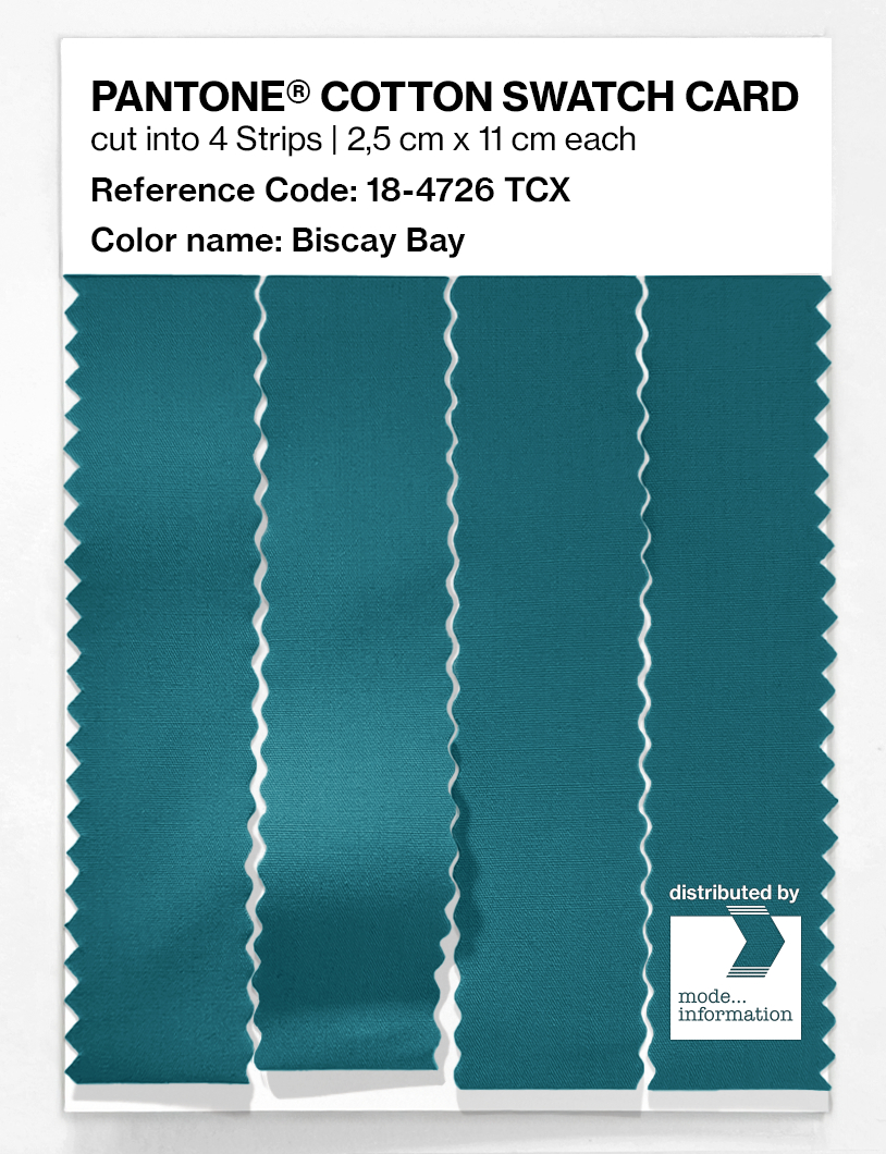 Artikelbild 3 des Artikels “PANTONE® COTTON SWATCH CARD 18-4726 TCX Biscay Bay “