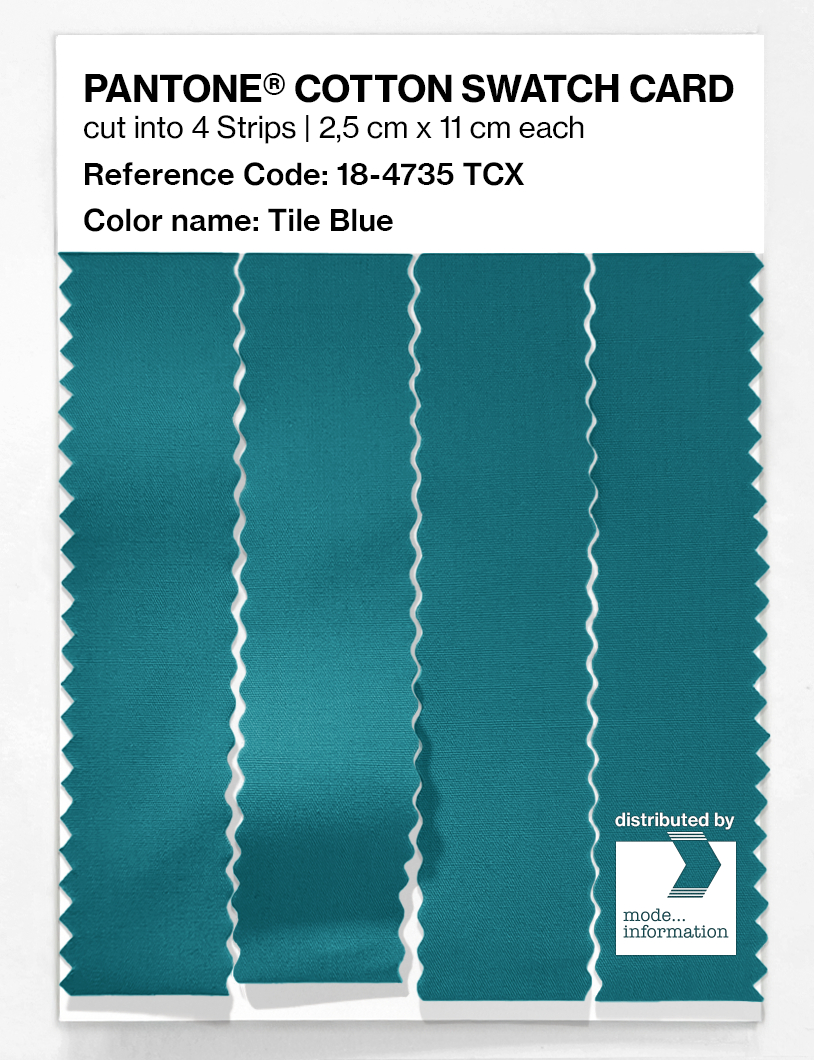 Artikelbild 3 des Artikels “PANTONE® COTTON SWATCH CARD 18-4735 TCX Tile Blue “