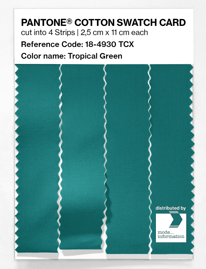 Artikelbild 3 des Artikels “PANTONE® COTTON SWATCH CARD 18-4930 TCX Tropical Green “