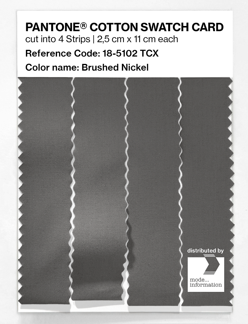 Artikelbild 3 des Artikels “PANTONE® COTTON SWATCH CARD 18-5102 TCX Brushed Nickel “