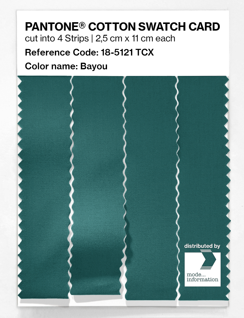 Artikelbild 3 des Artikels “PANTONE® COTTON SWATCH CARD 18-5121 TCX Bayou “
