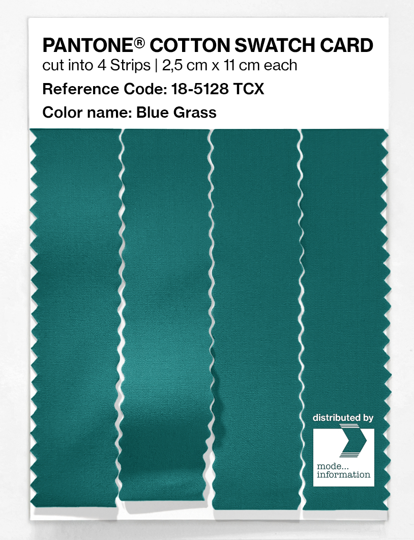 Artikelbild 3 des Artikels “PANTONE® COTTON SWATCH CARD 18-5128 TCX Blue Grass “