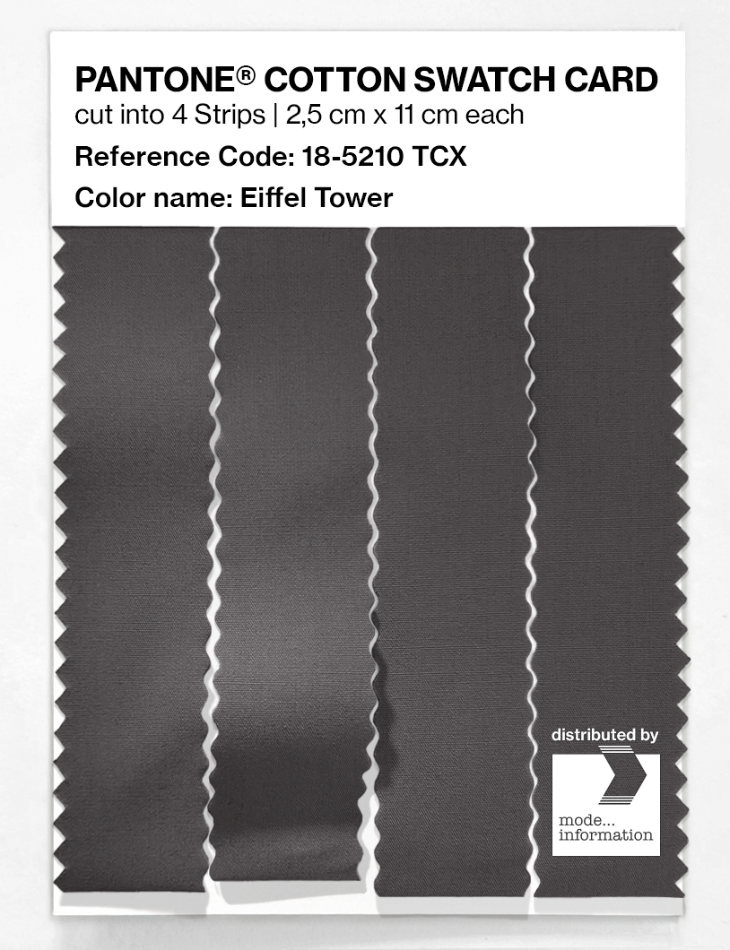 Product image 3 of the product “PANTONE® COTTON SWATCH CARD 18-5210 TCX Eiffel Tower ”