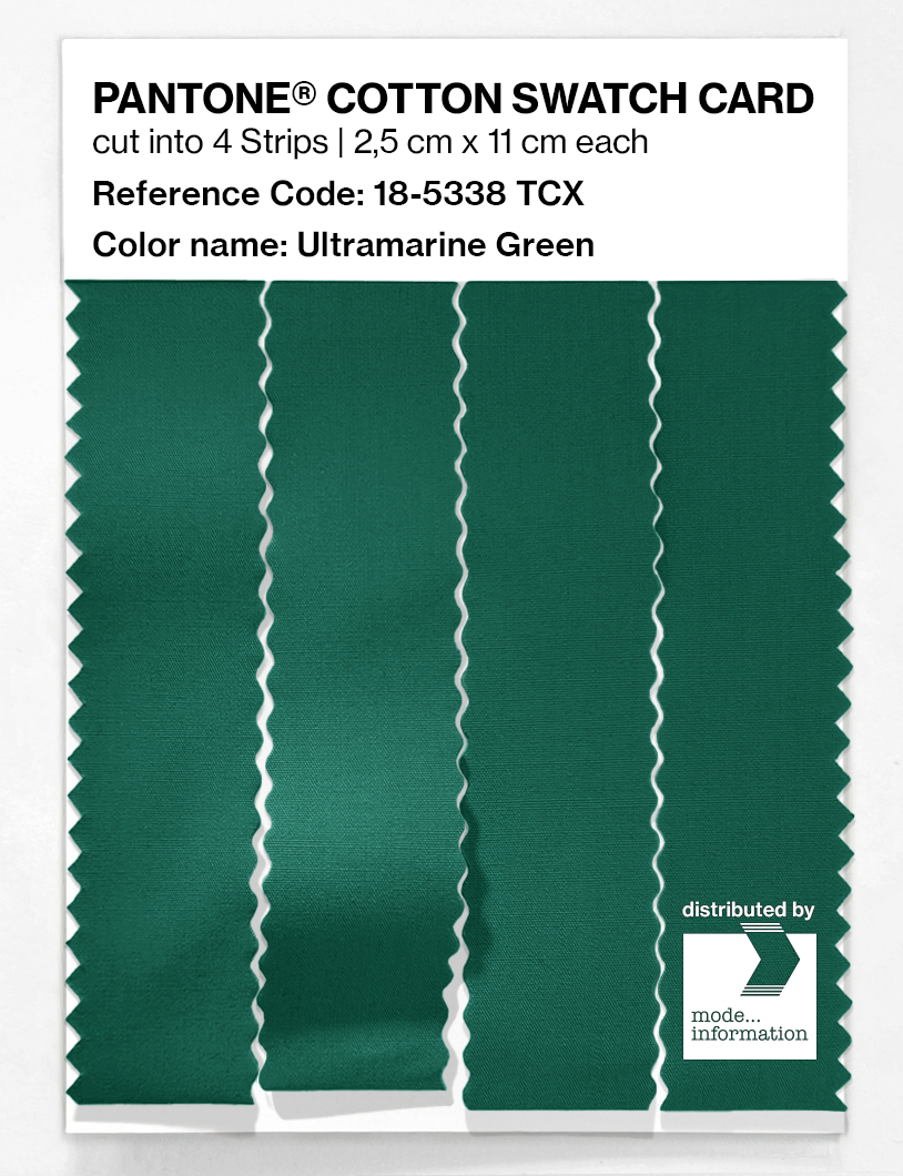 Artikelbild 3 des Artikels “PANTONE® COTTON SWATCH CARD 18-5338 TCX Ultramarine Green “