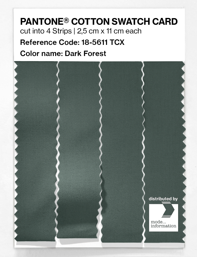 Artikelbild 3 des Artikels “PANTONE® COTTON SWATCH CARD 18-5611 TCX Dark Forest “