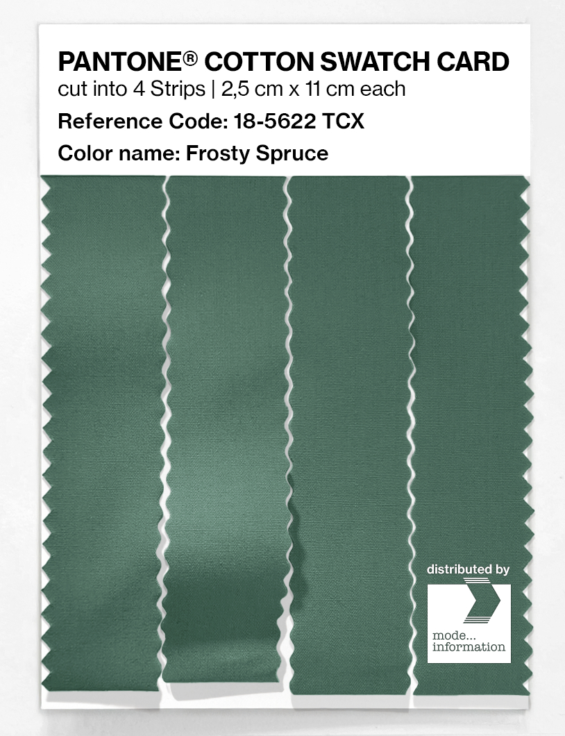 Artikelbild 3 des Artikels “PANTONE® COTTON SWATCH CARD 18-5622 TCX Frosty Spruce “