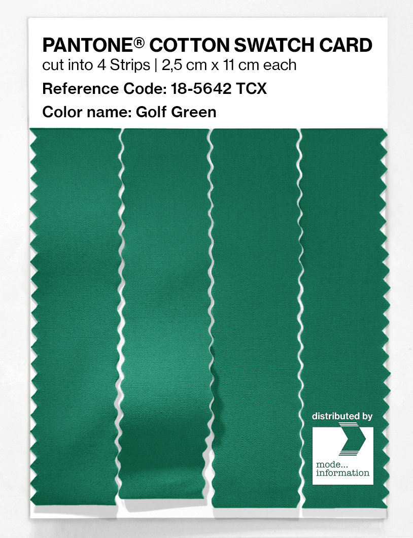 Artikelbild 3 des Artikels “PANTONE® COTTON SWATCH CARD 18-5642 TCX Golf Green “