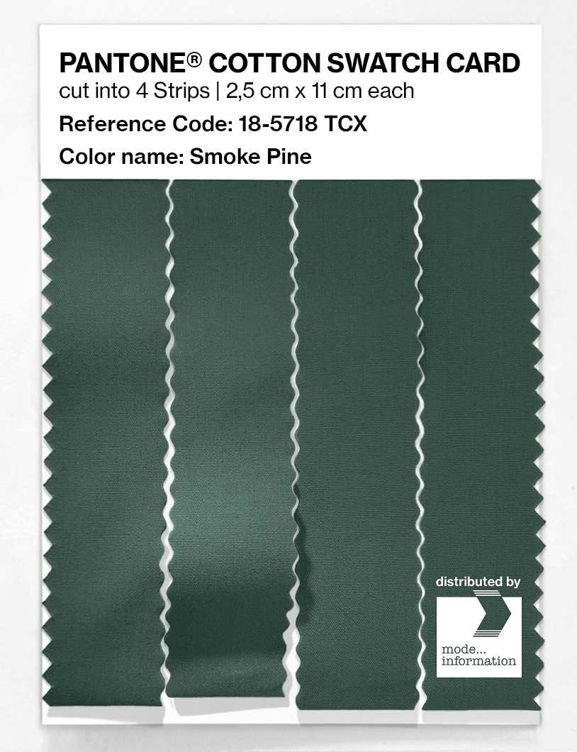Product image 3 of the product “PANTONE® COTTON SWATCH CARD 18-5718 TCX Smoke Pine ”