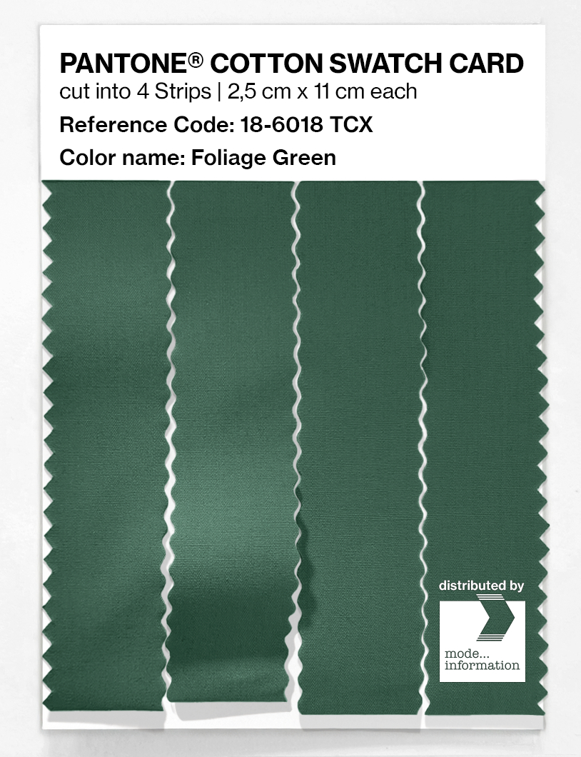 Artikelbild 3 des Artikels “PANTONE® COTTON SWATCH CARD 18-6018 TCX Foliage Green “