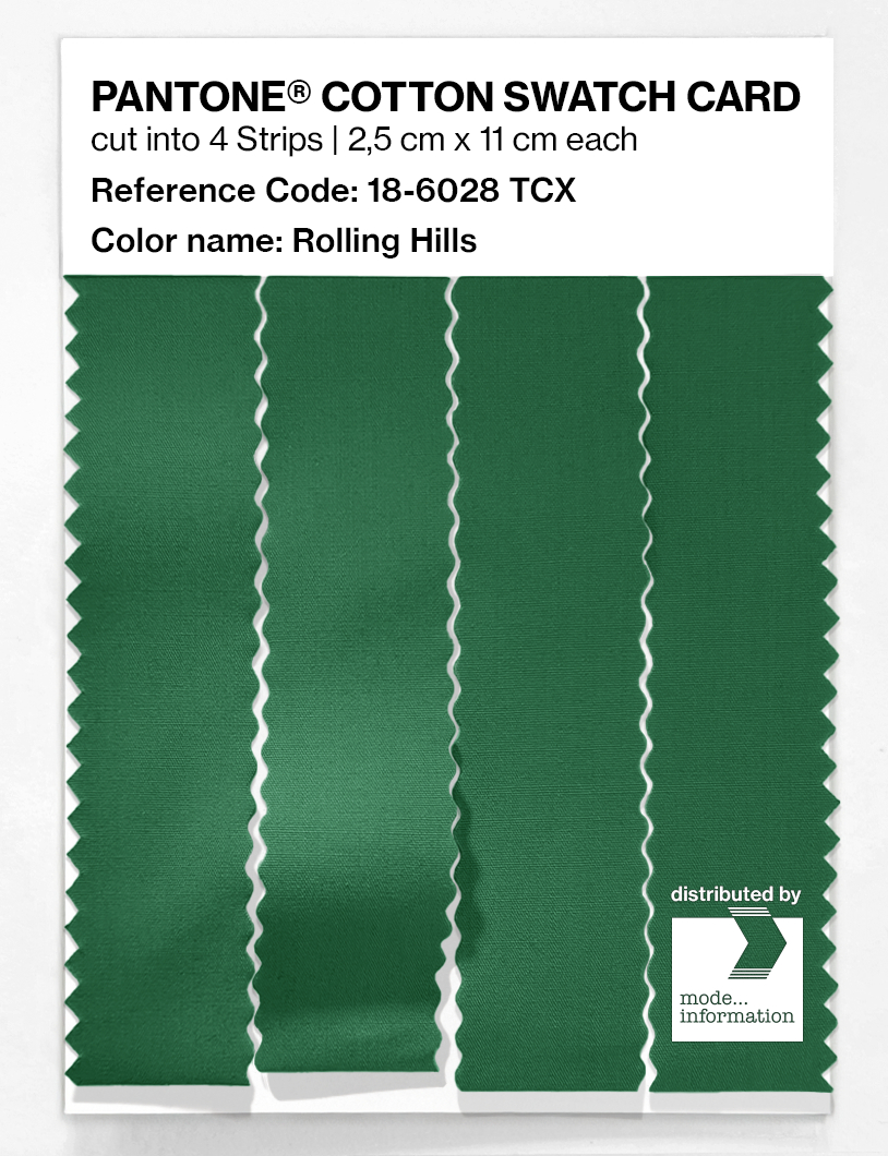Artikelbild 3 des Artikels “PANTONE® COTTON SWATCH CARD 18-6028 TCX Rolling Hills “