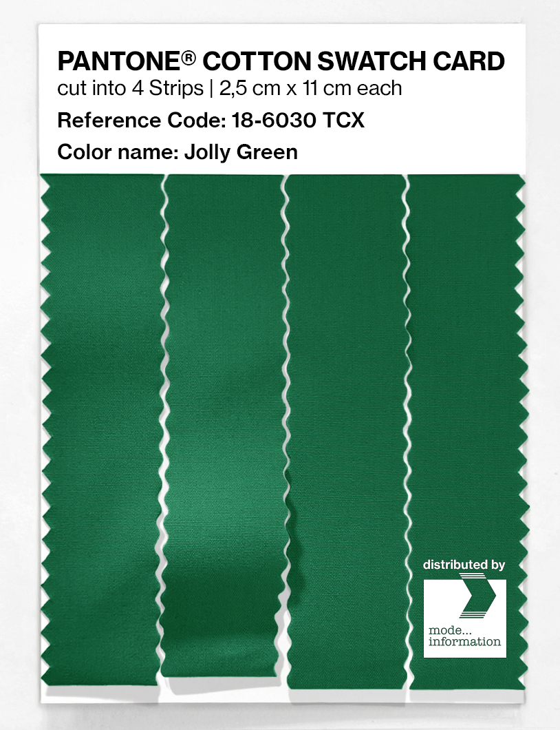 Product image 3 of the product “PANTONE® COTTON SWATCH CARD 18-6030 TCX Jolly Green ”