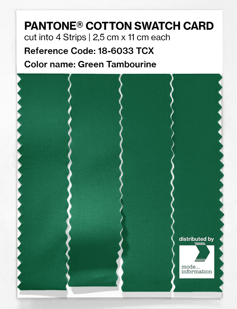 Artikelbild 3 des Artikels “PANTONE® COTTON SWATCH CARD 18-6033 TCX Green Tambourine “