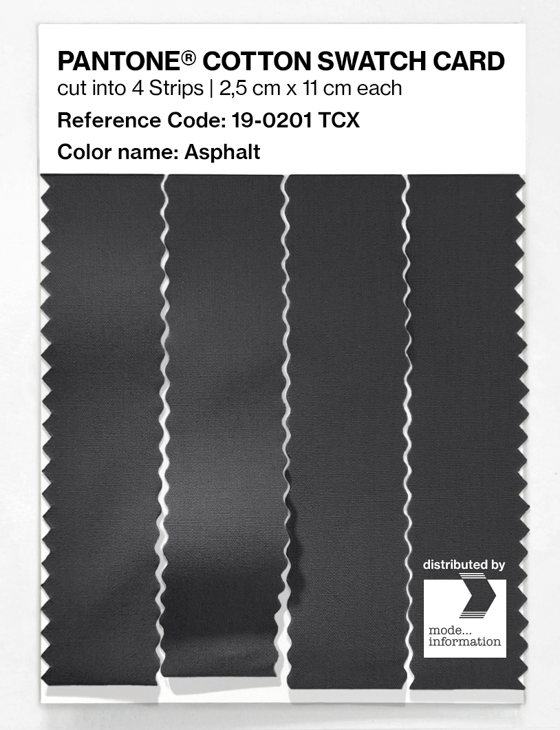 Artikelbild 3 des Artikels “PANTONE® COTTON SWATCH CARD 19-0201 TCX Asphalt “