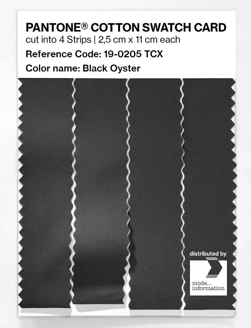 Artikelbild 3 des Artikels “PANTONE® COTTON SWATCH CARD 19-0205 TCX Black Oyster “