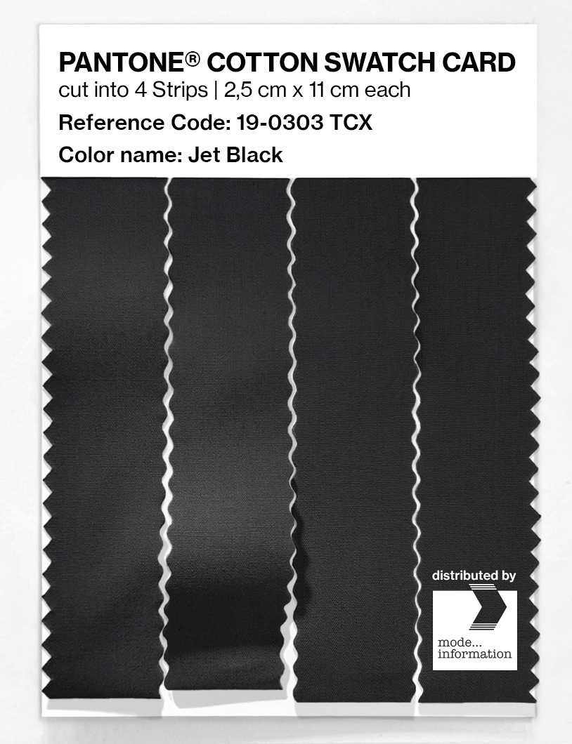 Artikelbild 3 des Artikels “PANTONE® COTTON SWATCH CARD 19-0303 TCX Jet Black “