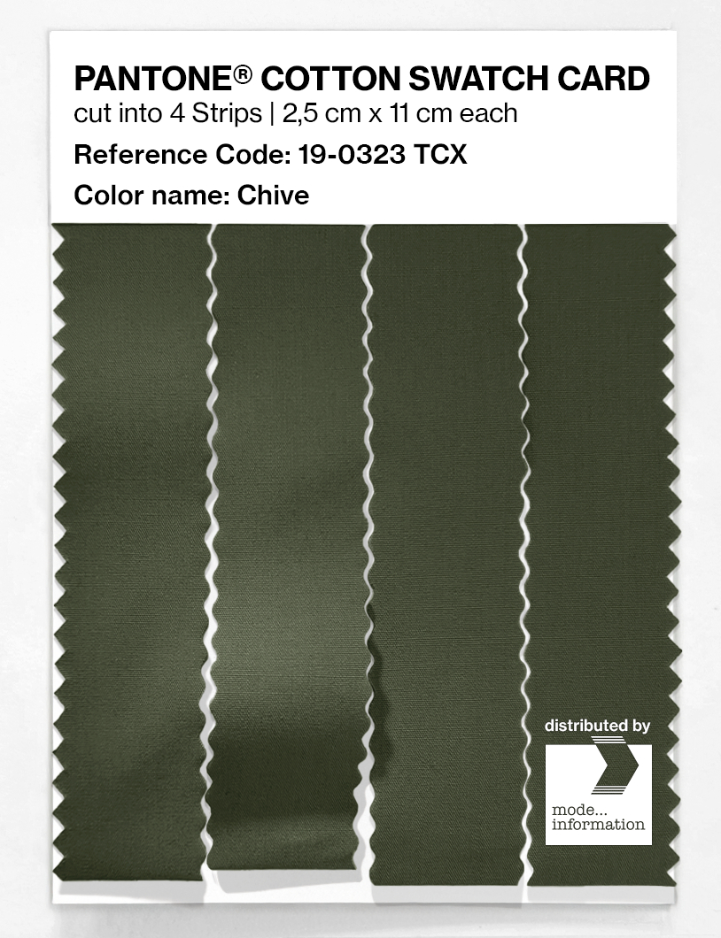 Artikelbild 3 des Artikels “PANTONE® COTTON SWATCH CARD 19-0323 TCX Chive “
