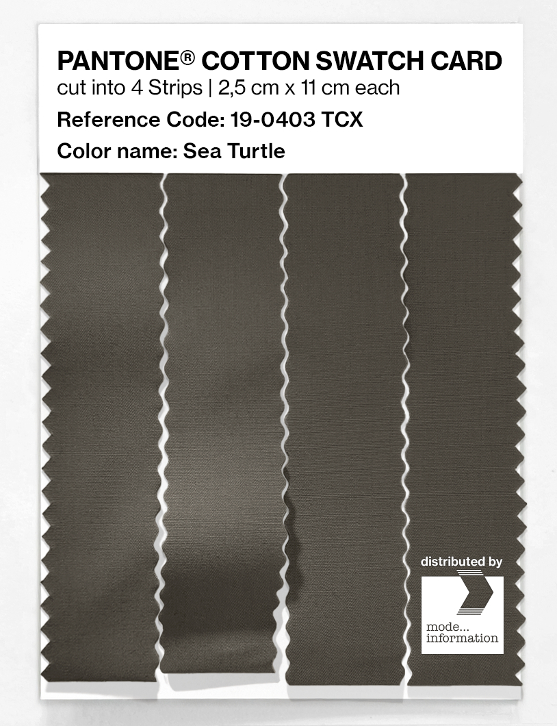 Product image 3 of the product “PANTONE® COTTON SWATCH CARD 19-0403 TCX Sea Turtle ”