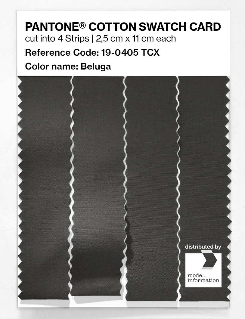Artikelbild 3 des Artikels “PANTONE® COTTON SWATCH CARD 19-0405 TCX Beluga “