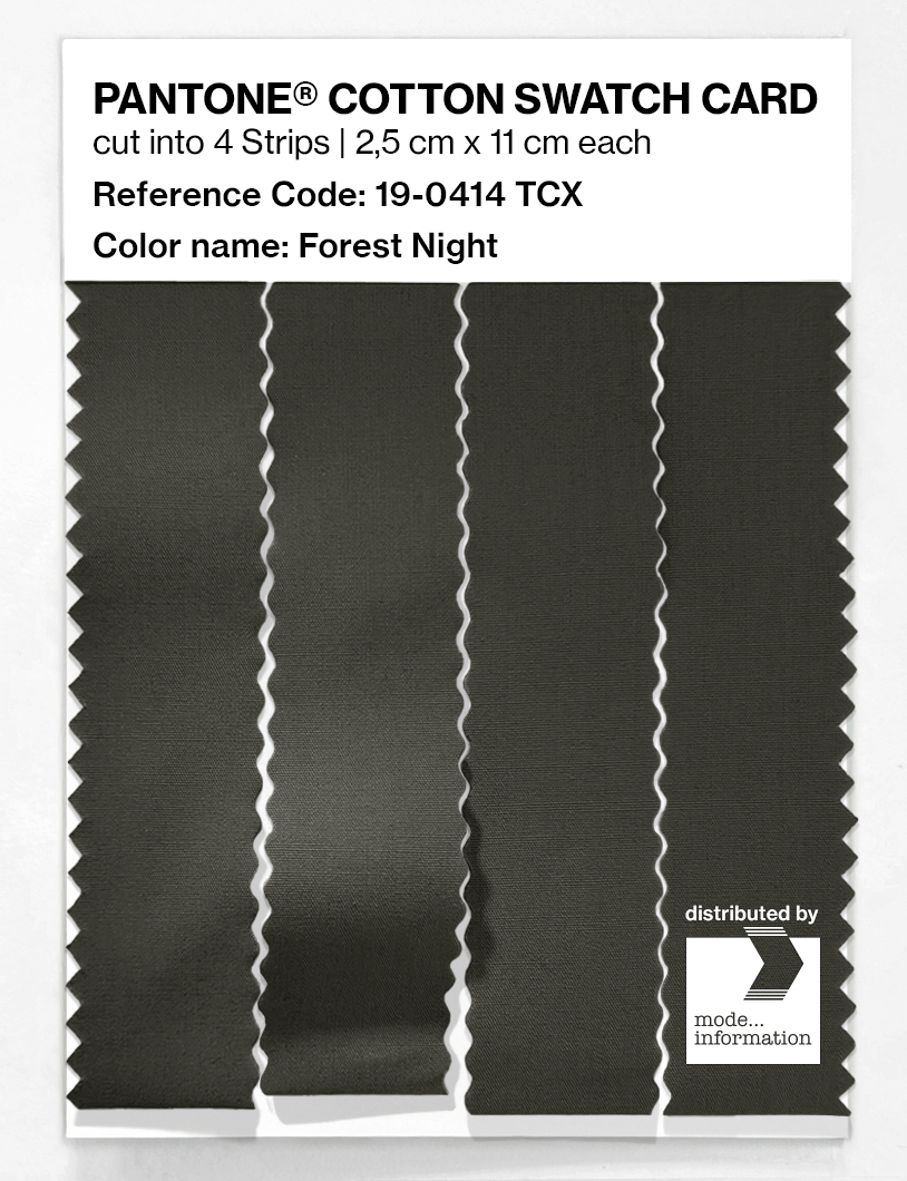 Artikelbild 3 des Artikels “PANTONE® COTTON SWATCH CARD 19-0414 TCX Forest Night “