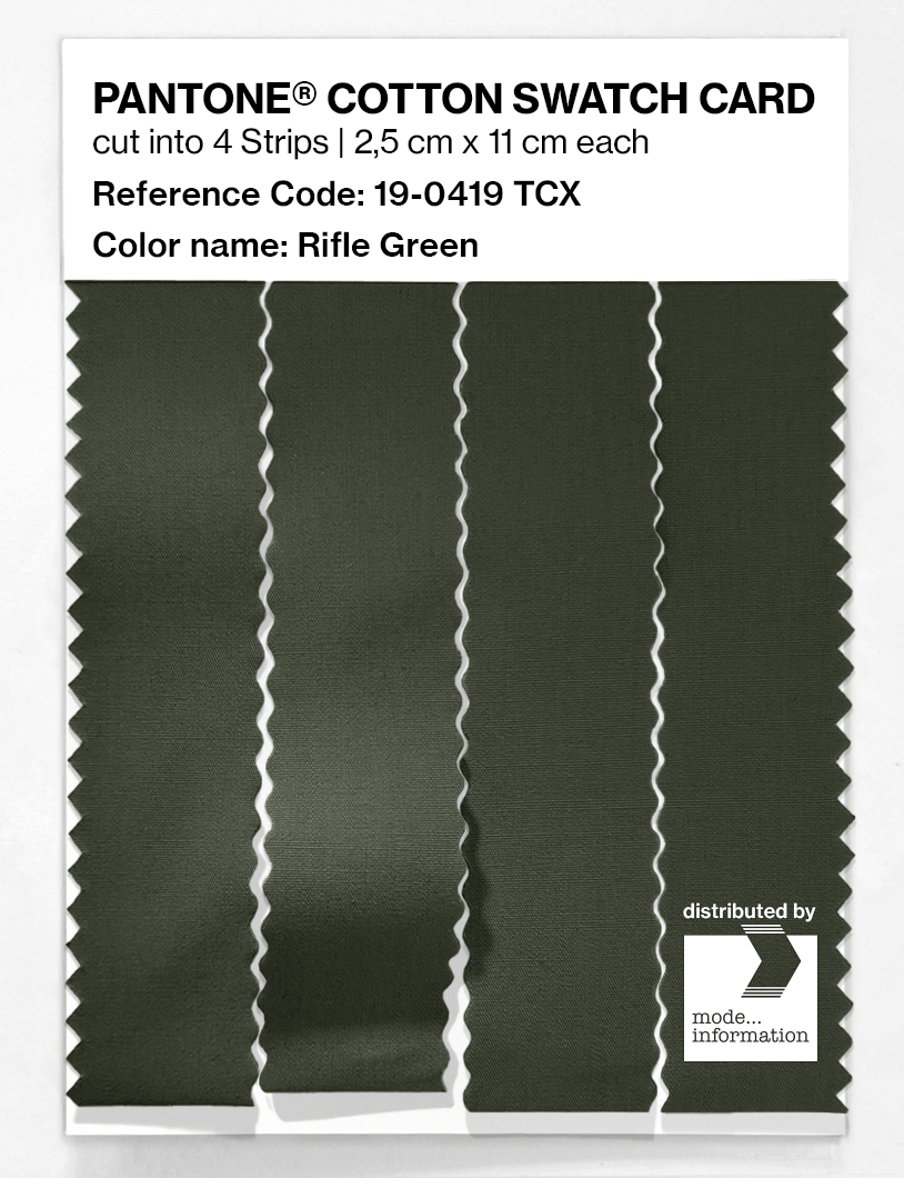Artikelbild 3 des Artikels “PANTONE® COTTON SWATCH CARD 19-0419 TCX Rifle Green “