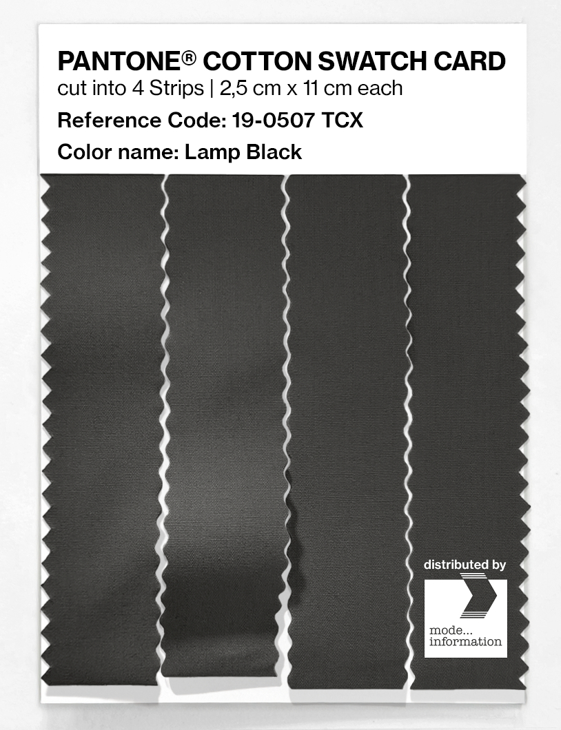 Artikelbild 3 des Artikels “PANTONE® COTTON SWATCH CARD 19-0507 TCX Lamp Black “
