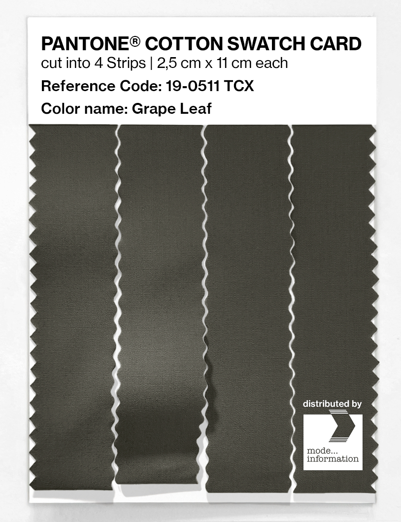 Artikelbild 3 des Artikels “PANTONE® COTTON SWATCH CARD 19-0511 TCX Grape Leaf “