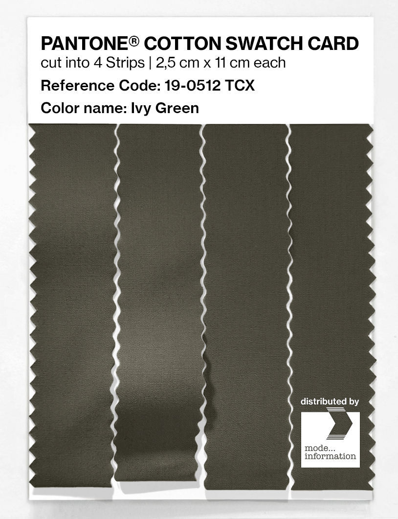 Artikelbild 3 des Artikels “PANTONE® COTTON SWATCH CARD 19-0512 TCX Ivy Green “