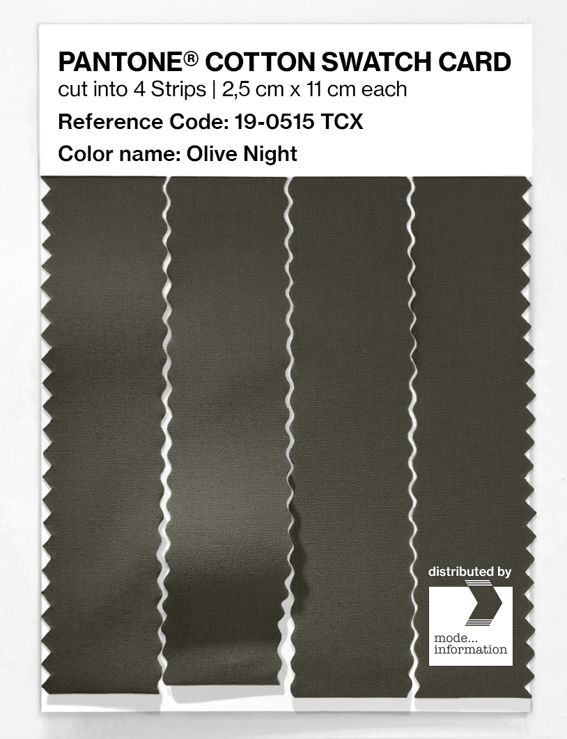 Artikelbild 3 des Artikels “PANTONE® COTTON SWATCH CARD 19-0515 TCX Olive Night “