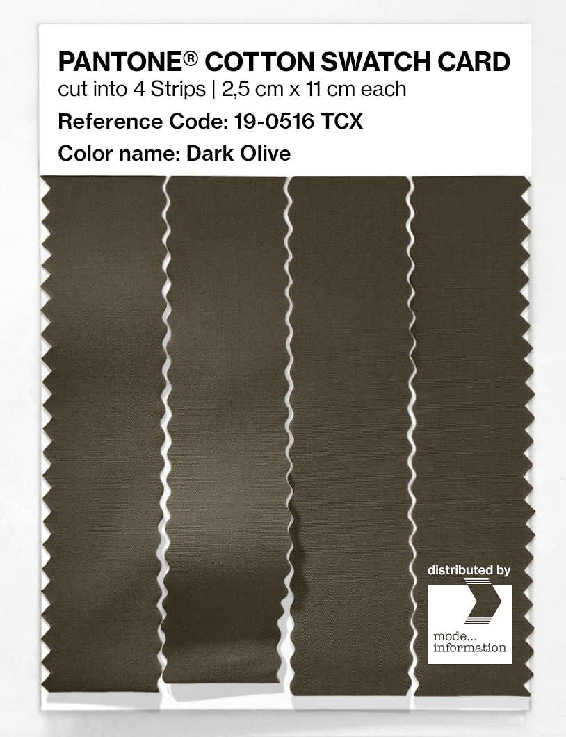Artikelbild 3 des Artikels “PANTONE® COTTON SWATCH CARD 19-0516 TCX Dark Olive “