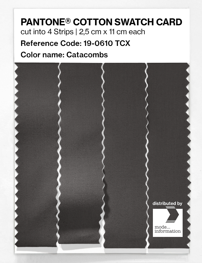 Artikelbild 3 des Artikels “PANTONE® COTTON SWATCH CARD 19-0610 TCX Catacombs “