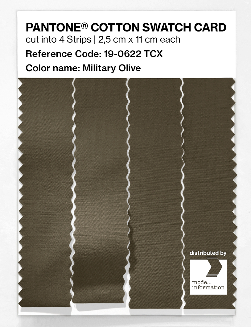 Artikelbild 3 des Artikels “PANTONE® COTTON SWATCH CARD 19-0622 TCX Military Olive “