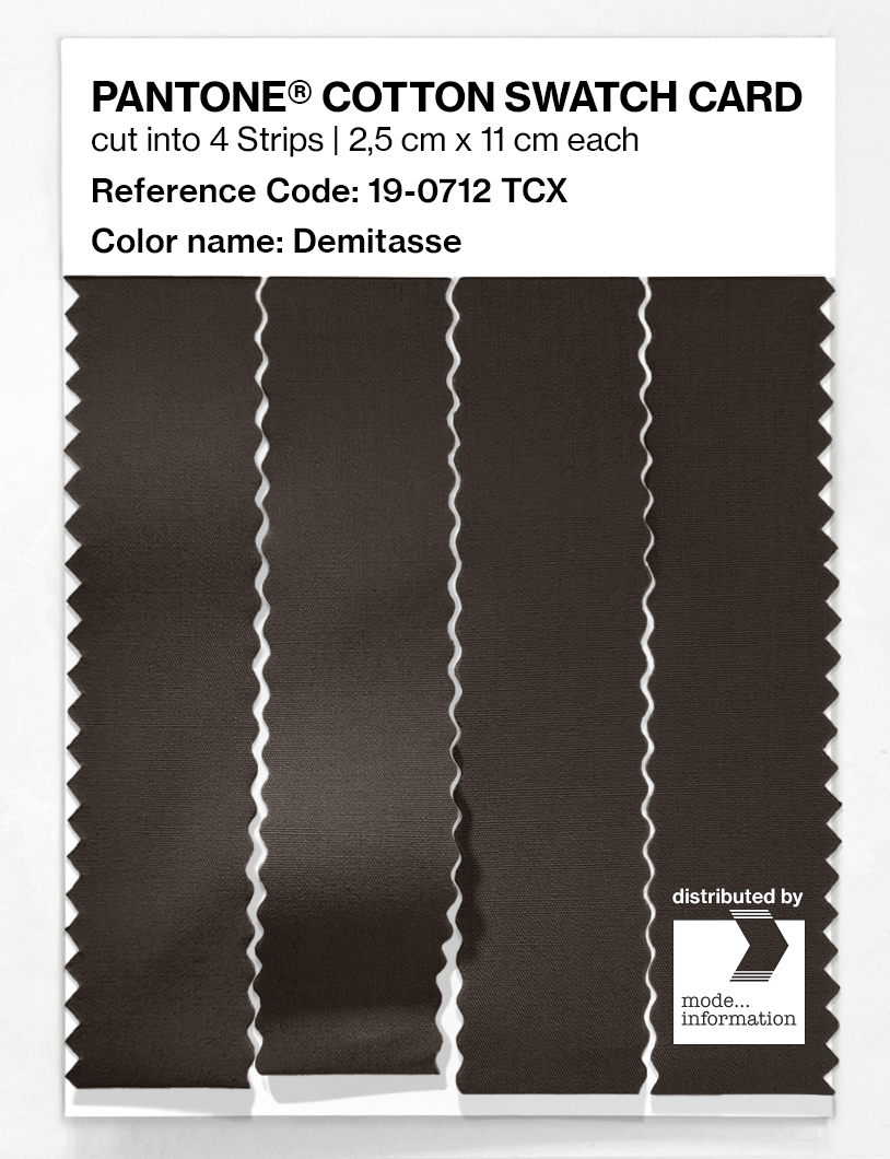 Artikelbild 3 des Artikels “PANTONE® COTTON SWATCH CARD 19-0712 TCX Demitasse “