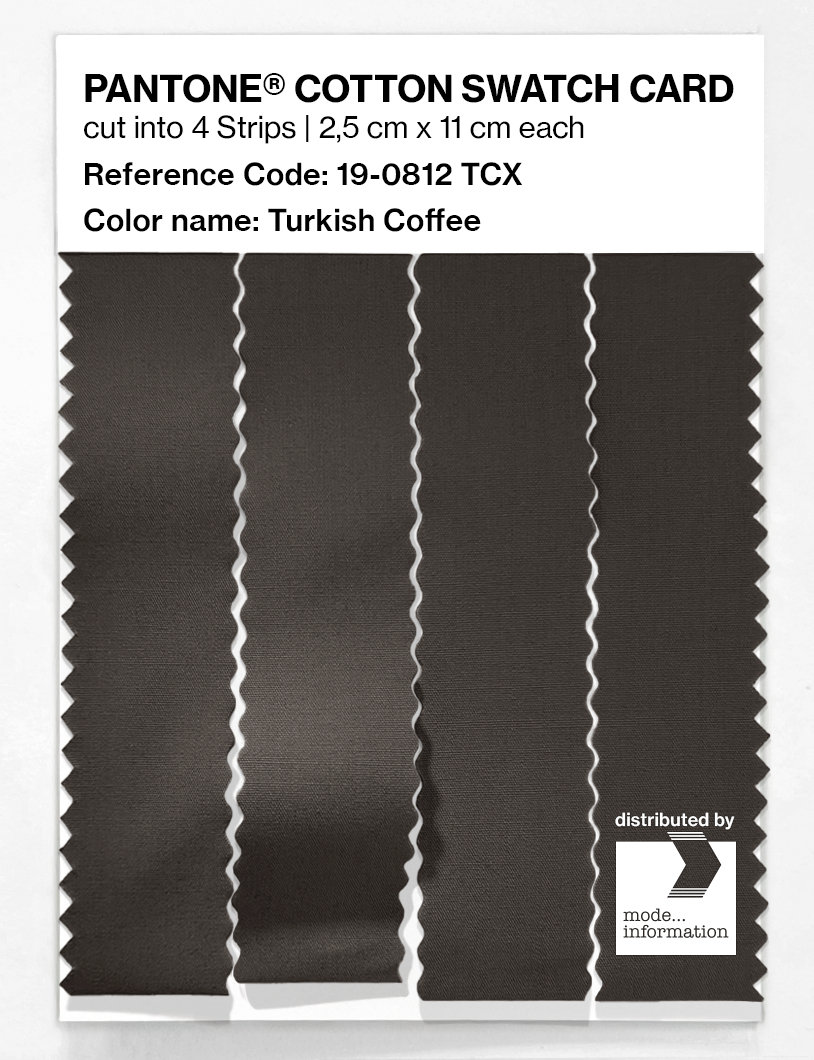 Artikelbild 3 des Artikels “PANTONE® COTTON SWATCH CARD 19-0812 TCX Turkish Coffee “