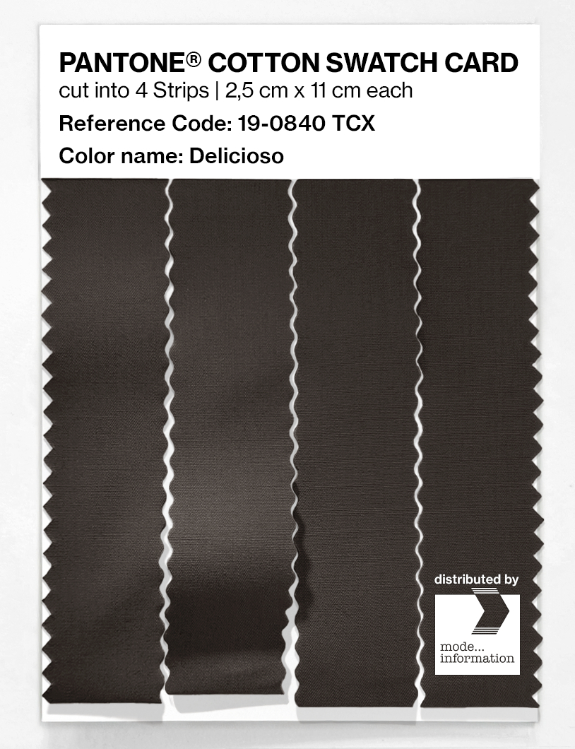 Product image 3 of the product “PANTONE® COTTON SWATCH CARD 19-0840 TCX Delicioso ”