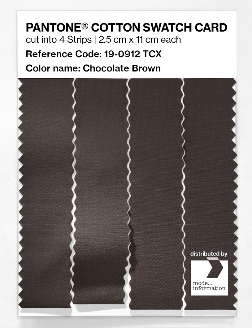 Artikelbild 3 des Artikels “PANTONE® COTTON SWATCH CARD 19-0912 TCX Chocolate Brown “