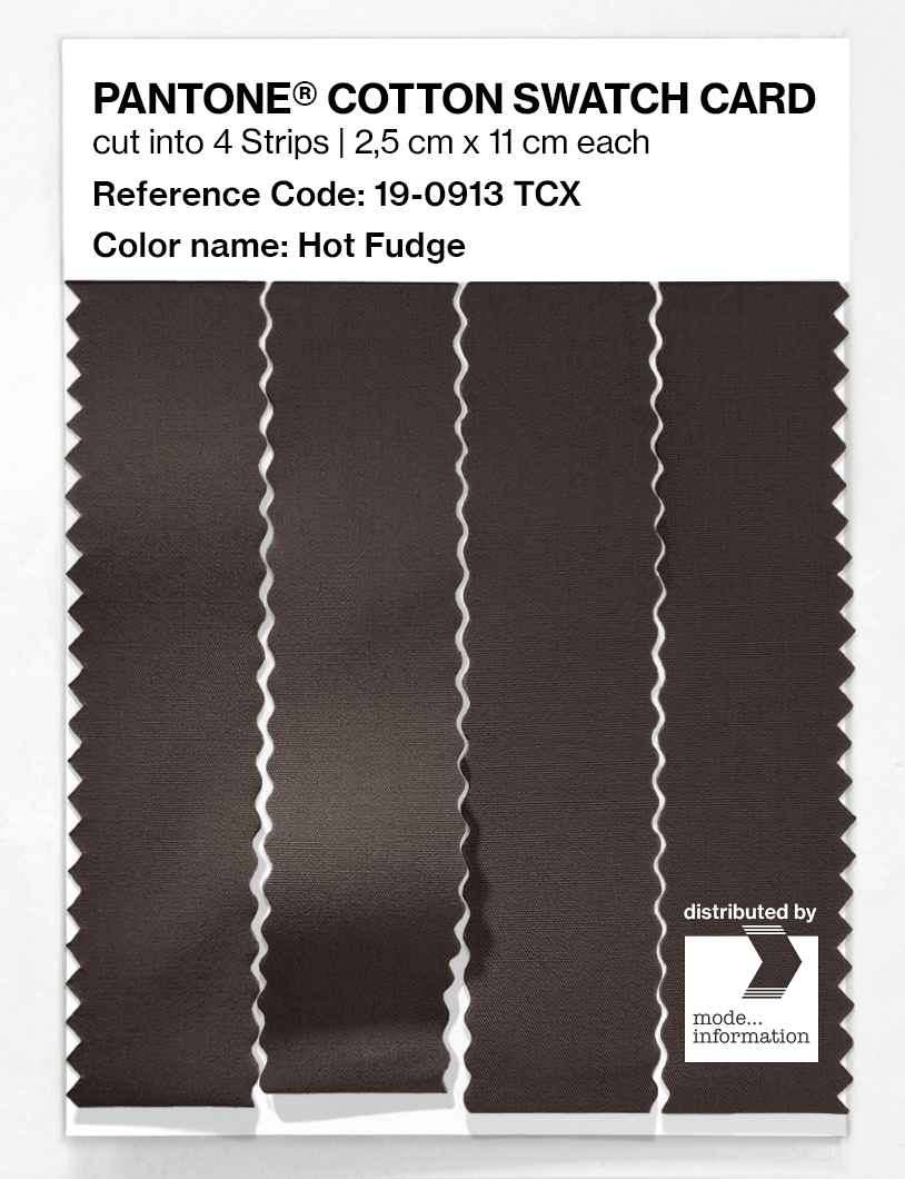 Artikelbild 3 des Artikels “PANTONE® COTTON SWATCH CARD 19-0913 TCX Hot Fudge “