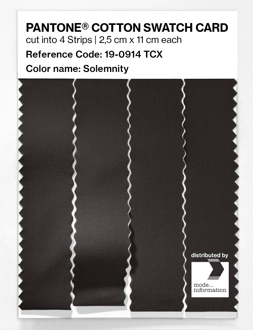 Artikelbild 3 des Artikels “PANTONE® COTTON SWATCH CARD 19-0914 TCX Solemnity “