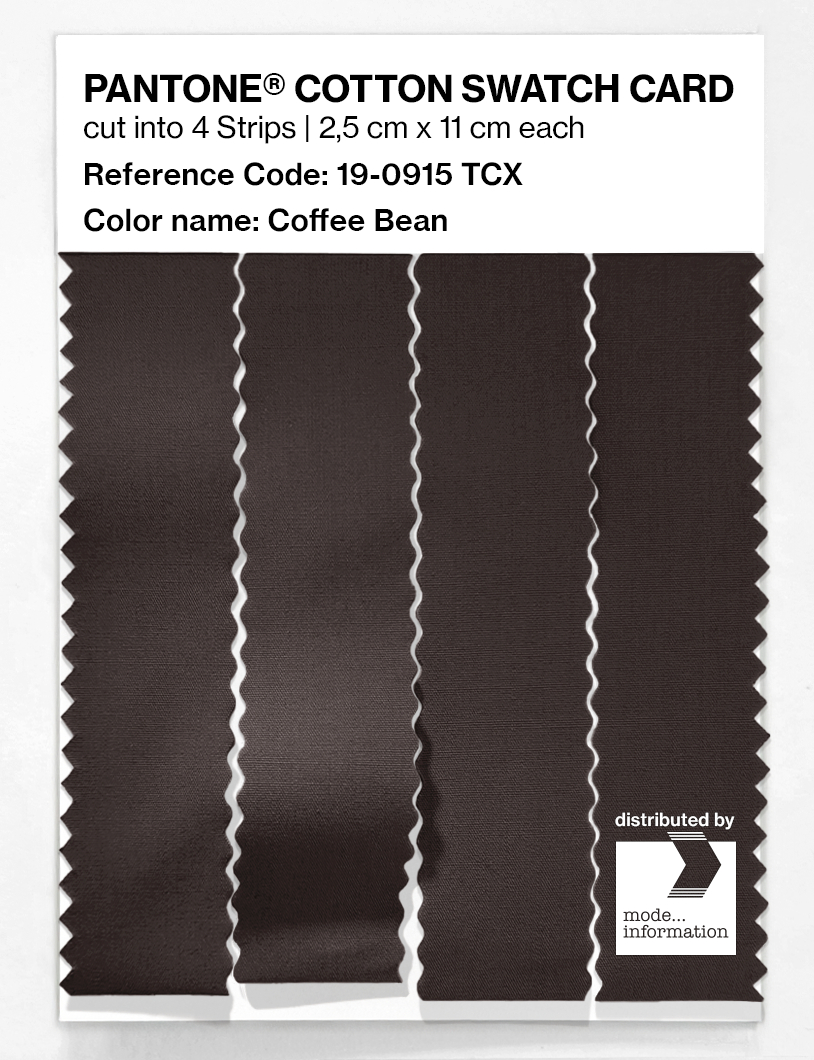 Artikelbild 3 des Artikels “PANTONE® COTTON SWATCH CARD 19-0915 TCX Coffee Bean “