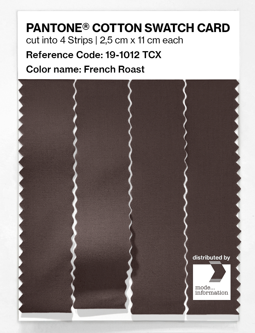 Artikelbild 3 des Artikels “PANTONE® COTTON SWATCH CARD 19-1012 TCX French Roast “