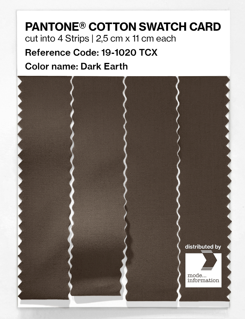 Artikelbild 3 des Artikels “PANTONE® COTTON SWATCH CARD 19-1020 TCX Dark Earth “