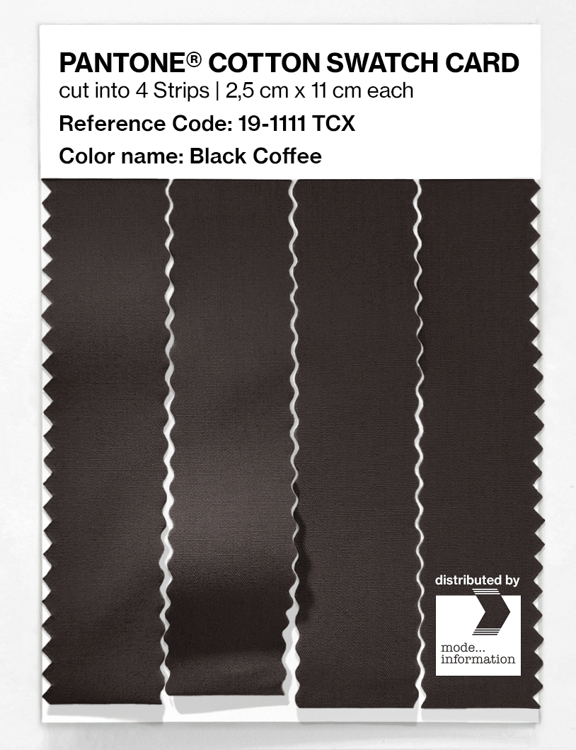 Artikelbild 3 des Artikels “PANTONE® COTTON SWATCH CARD 19-1111 TCX Black Coffee “