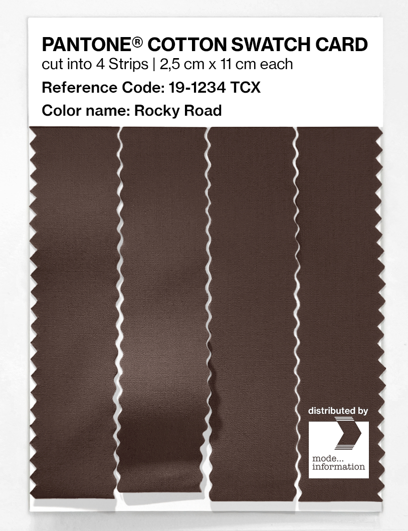 Artikelbild 3 des Artikels “PANTONE® COTTON SWATCH CARD 19-1234 TCX Rocky Road “