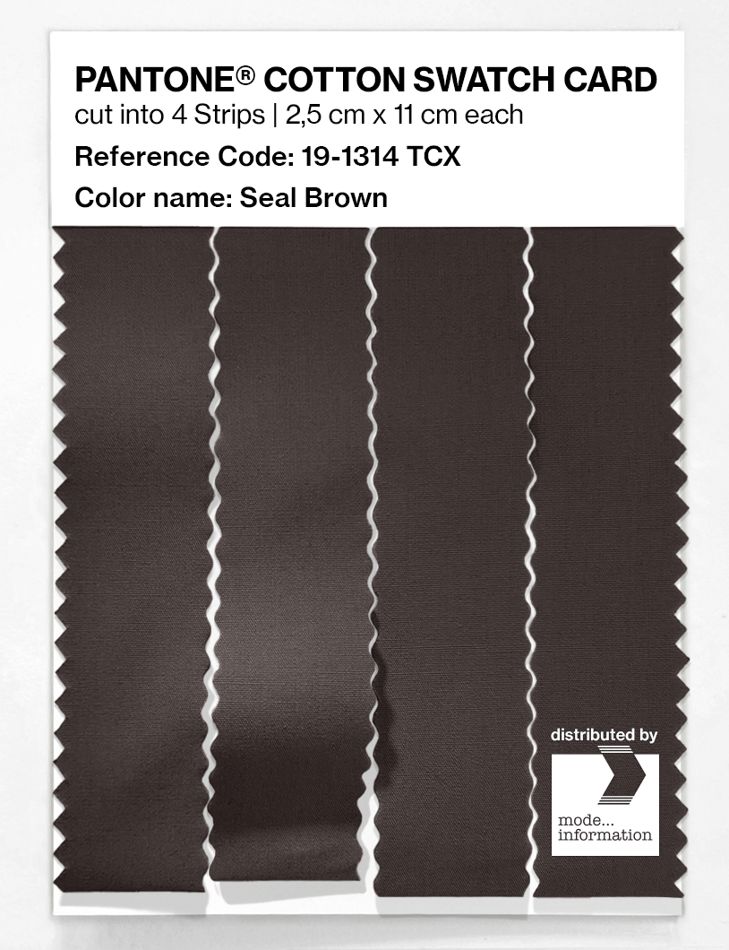 Artikelbild 3 des Artikels “PANTONE® COTTON SWATCH CARD 19-1314 TCX Seal Brown “