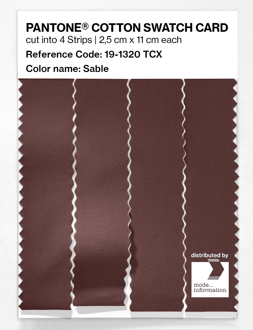 Artikelbild 3 des Artikels “PANTONE® COTTON SWATCH CARD 19-1320 TCX Sable “
