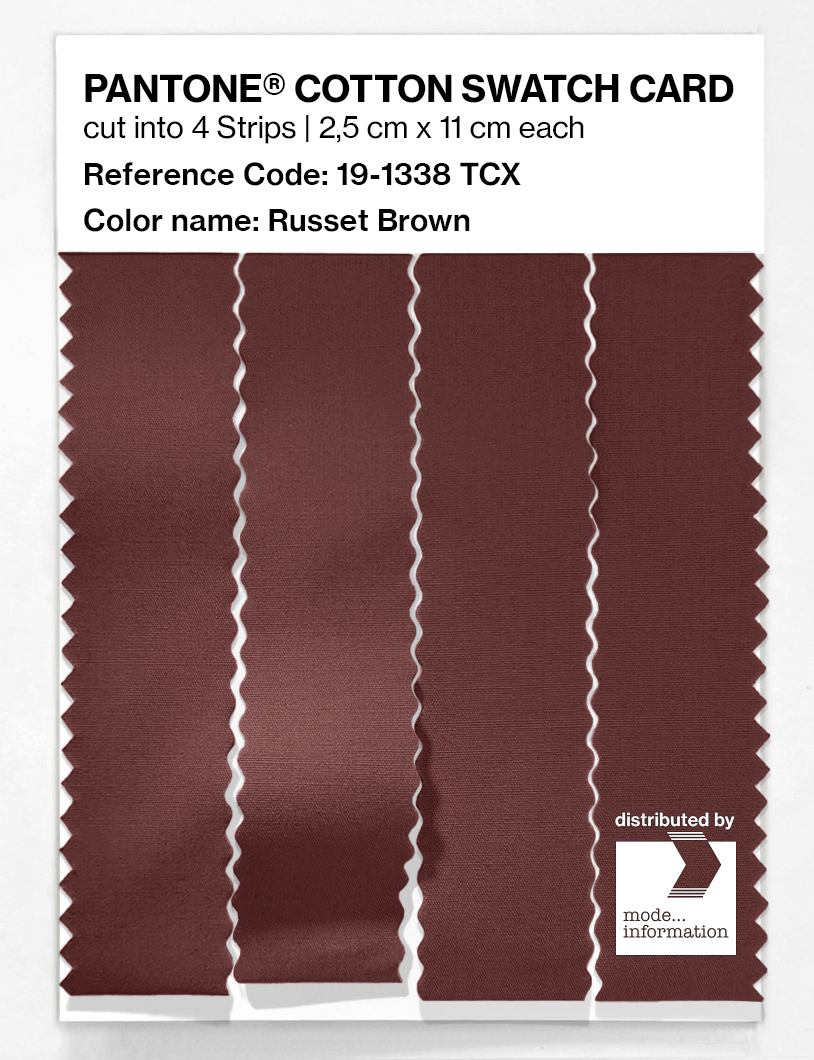 Artikelbild 3 des Artikels “PANTONE® COTTON SWATCH CARD 19-1338 TCX Russet Brown “