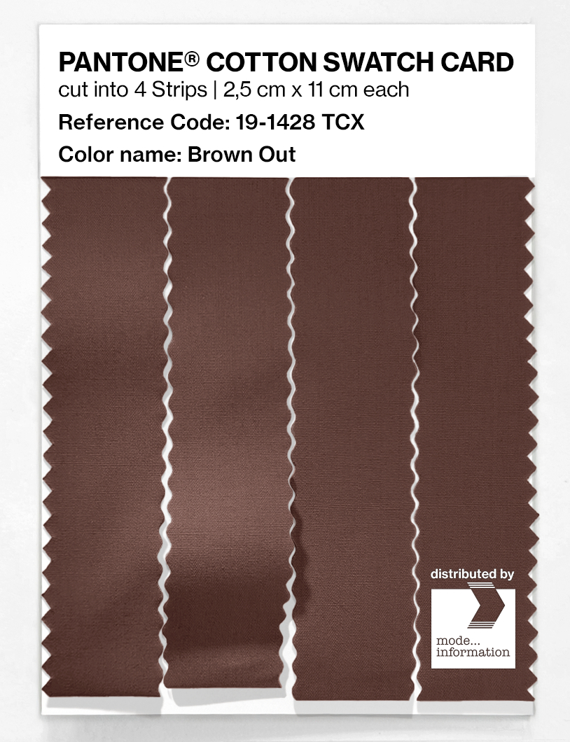 Artikelbild 3 des Artikels “PANTONE® COTTON SWATCH CARD 19-1428 TCX Brown Out “